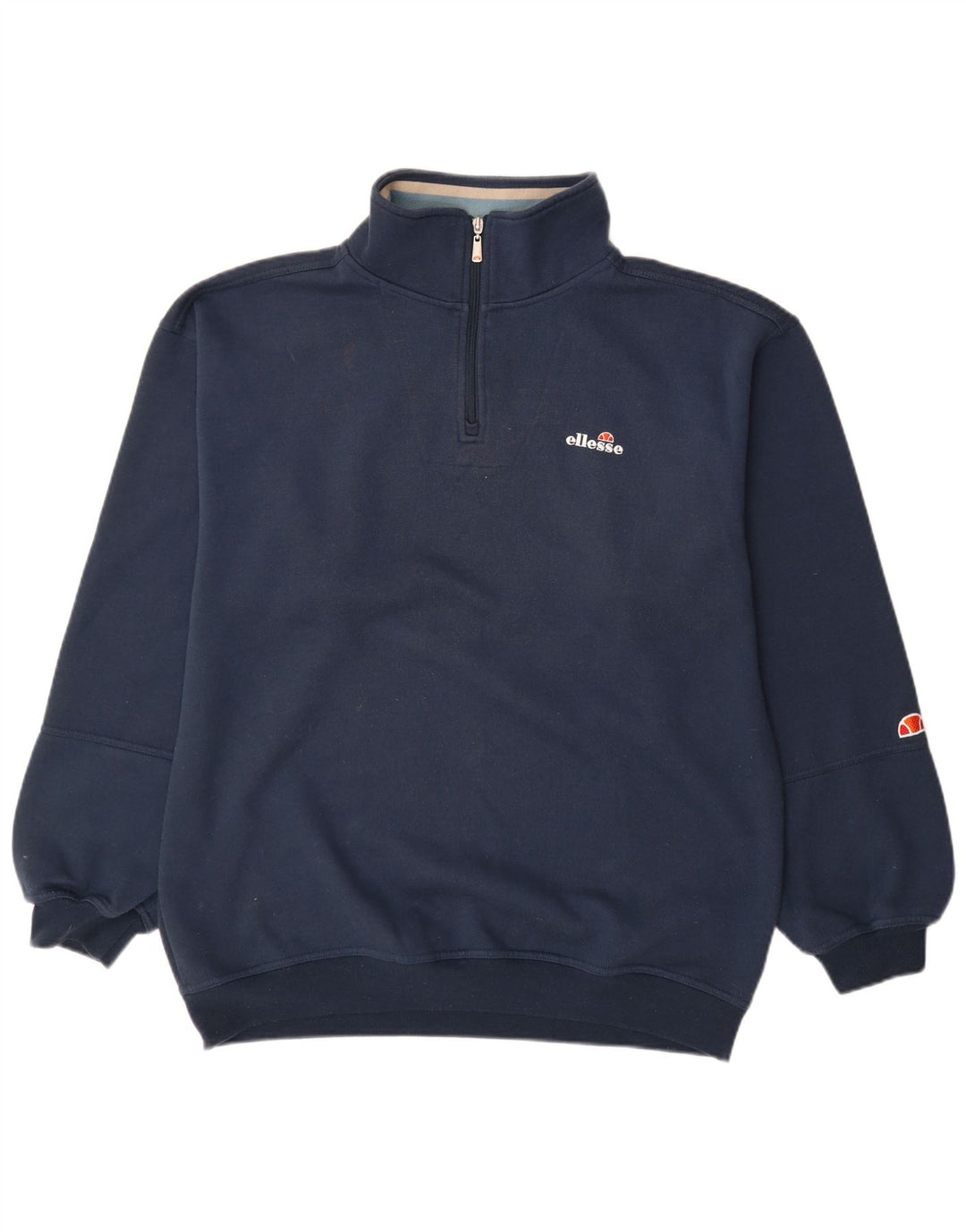 Męska bluza z zamkiem błyskawicznym Ellesse, duża, granatowa, bawełniana