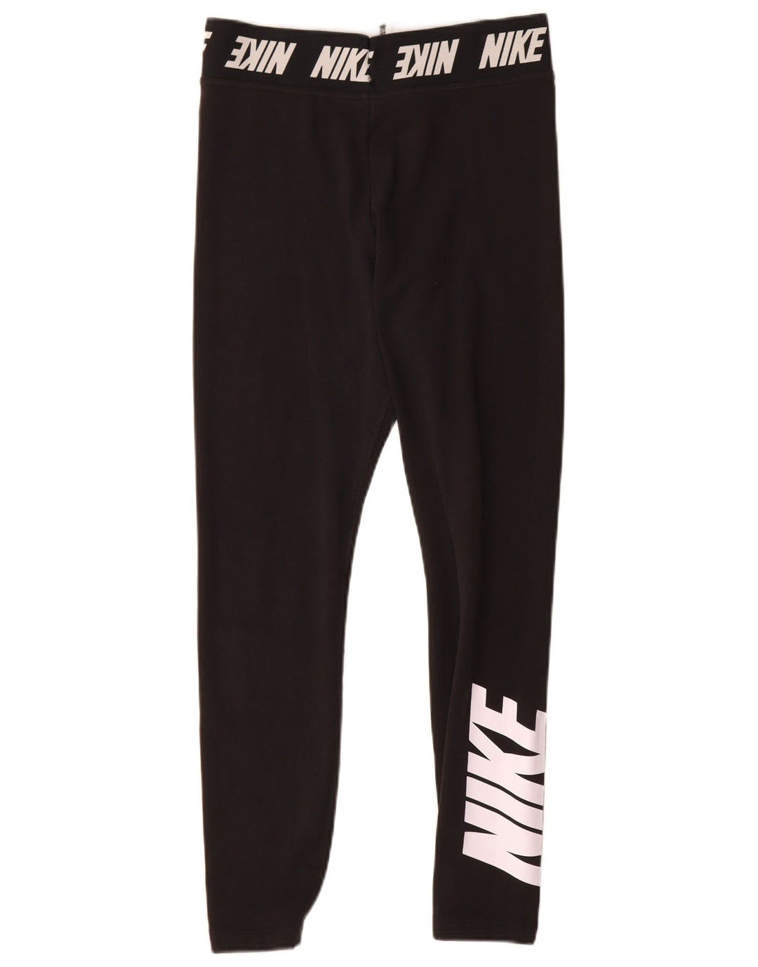 Damskie legginsy Nike Graphic UK 12, średnie czarne, bawełniane