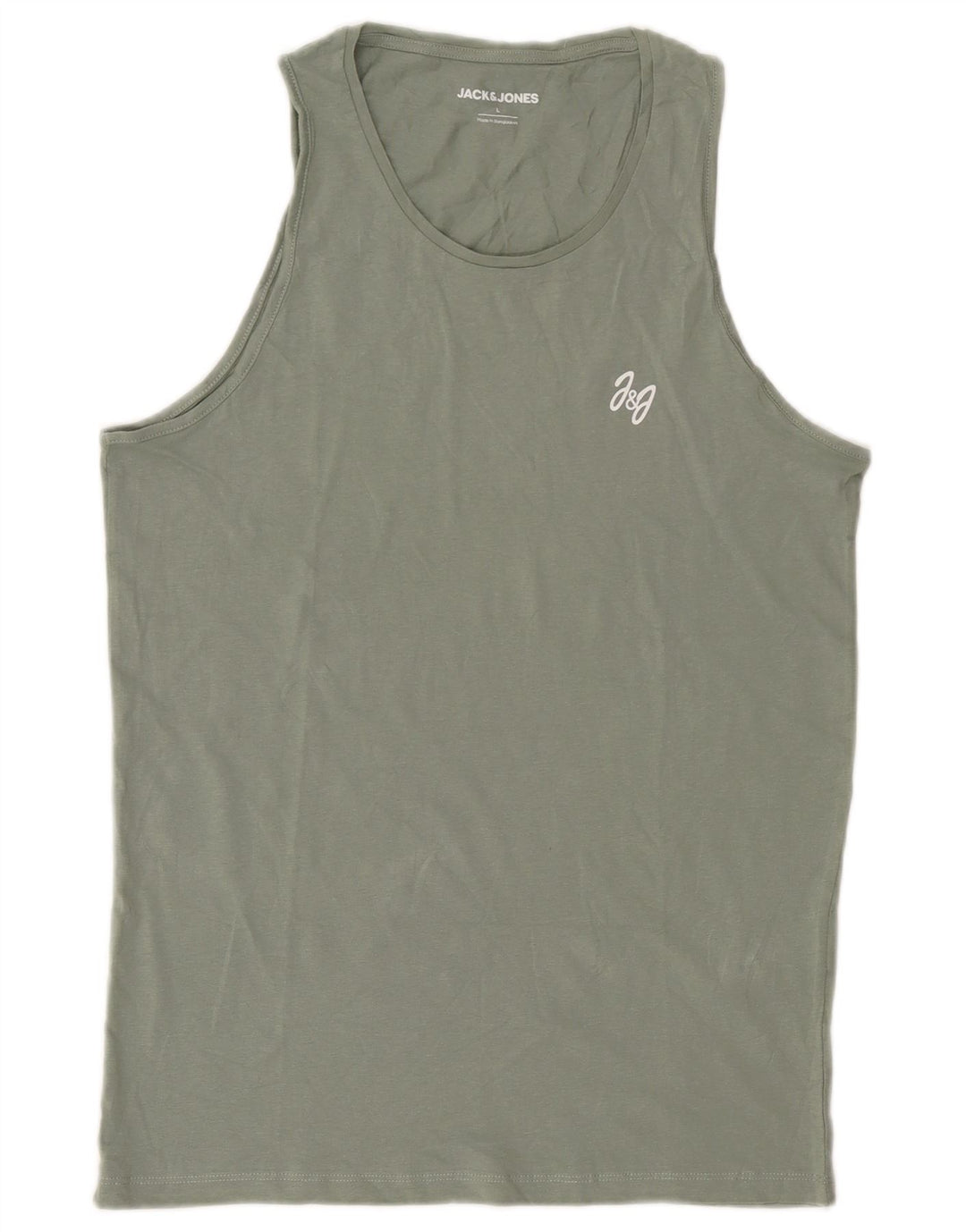 Męska kamizelka Jack & Jones, duża, bawełniana w kolorze khaki