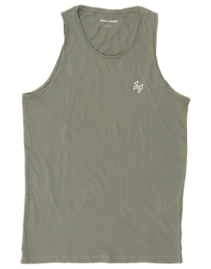 Męska kamizelka Jack & Jones, duża, bawełniana w kolorze khaki