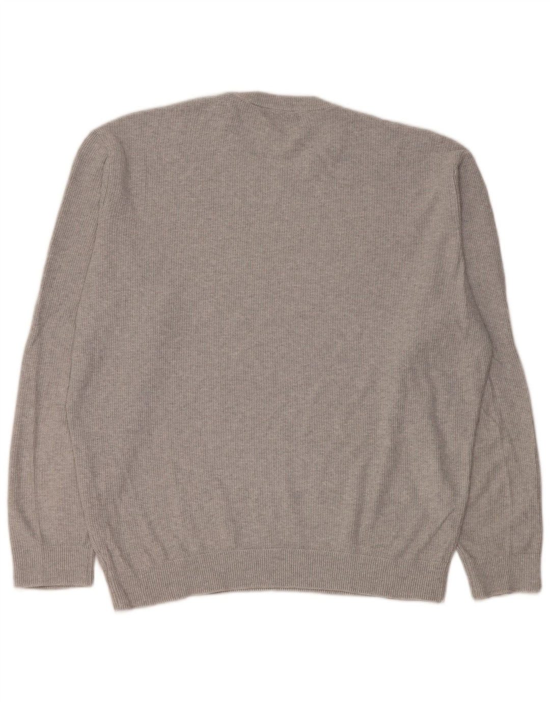 Męski sweter z okrągłym dekoltem Zara, duży, szary