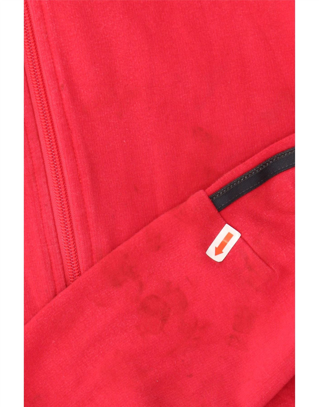 Damska kurtka dresowa ADIDAS UK 12, średnia czerwona, bawełniana