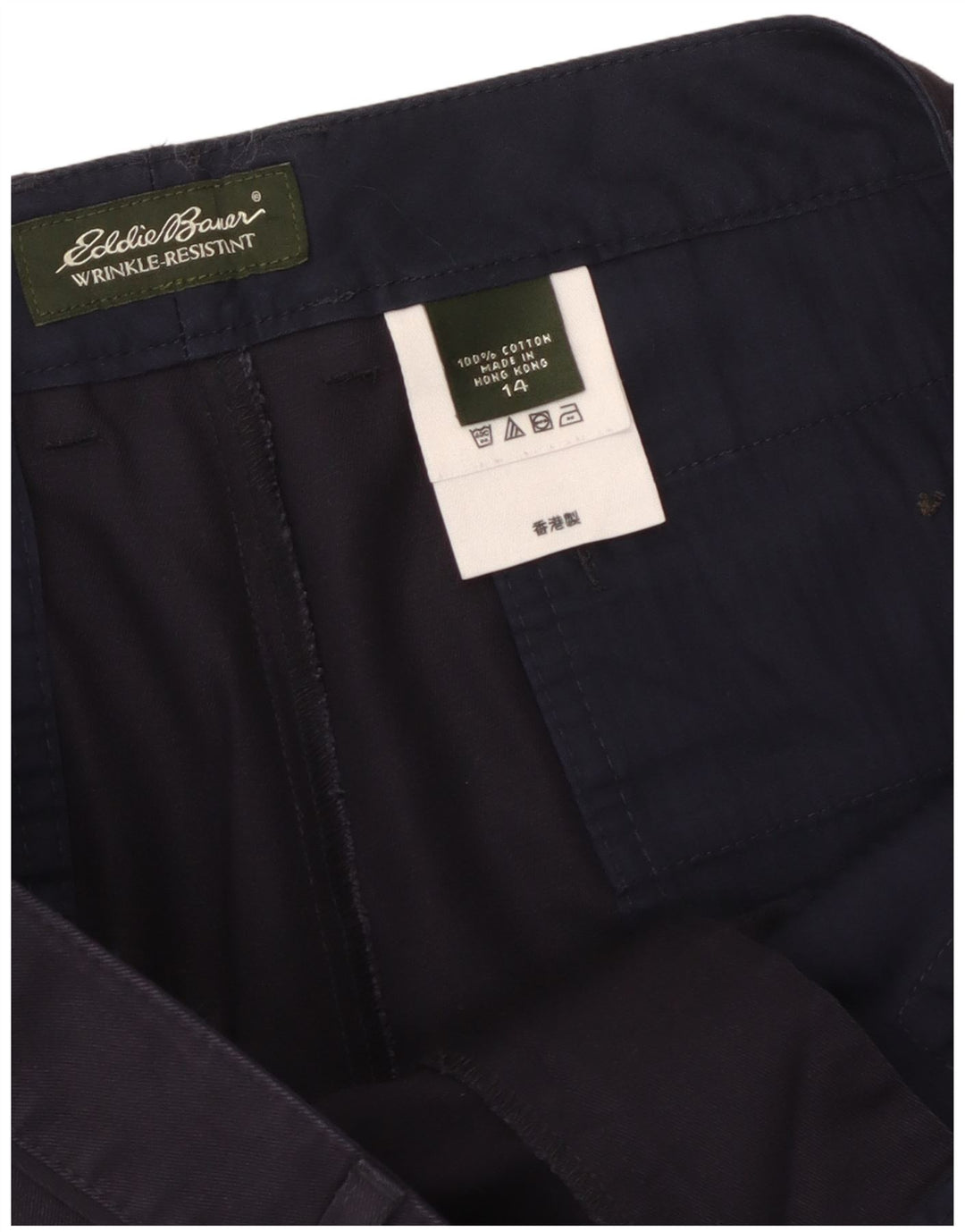 Damskie spodenki codzienne EDDIE BAUER US 14 XL W36 Granatowe, bawełniane