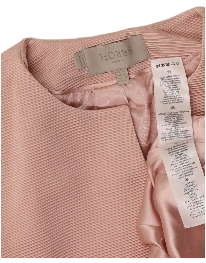 Damska marynarka Hobbs Crop Open UK 12 Średnioróżowa wiskoza