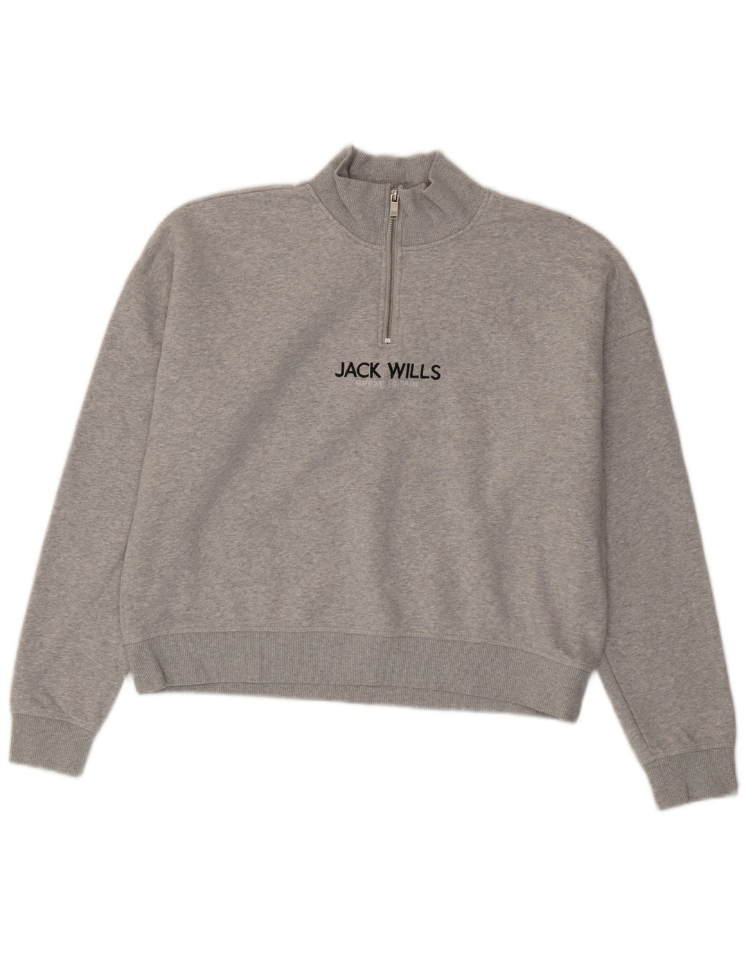 Damska bluza oversize z grafiką Jack Wills UK 12, średnia szarość