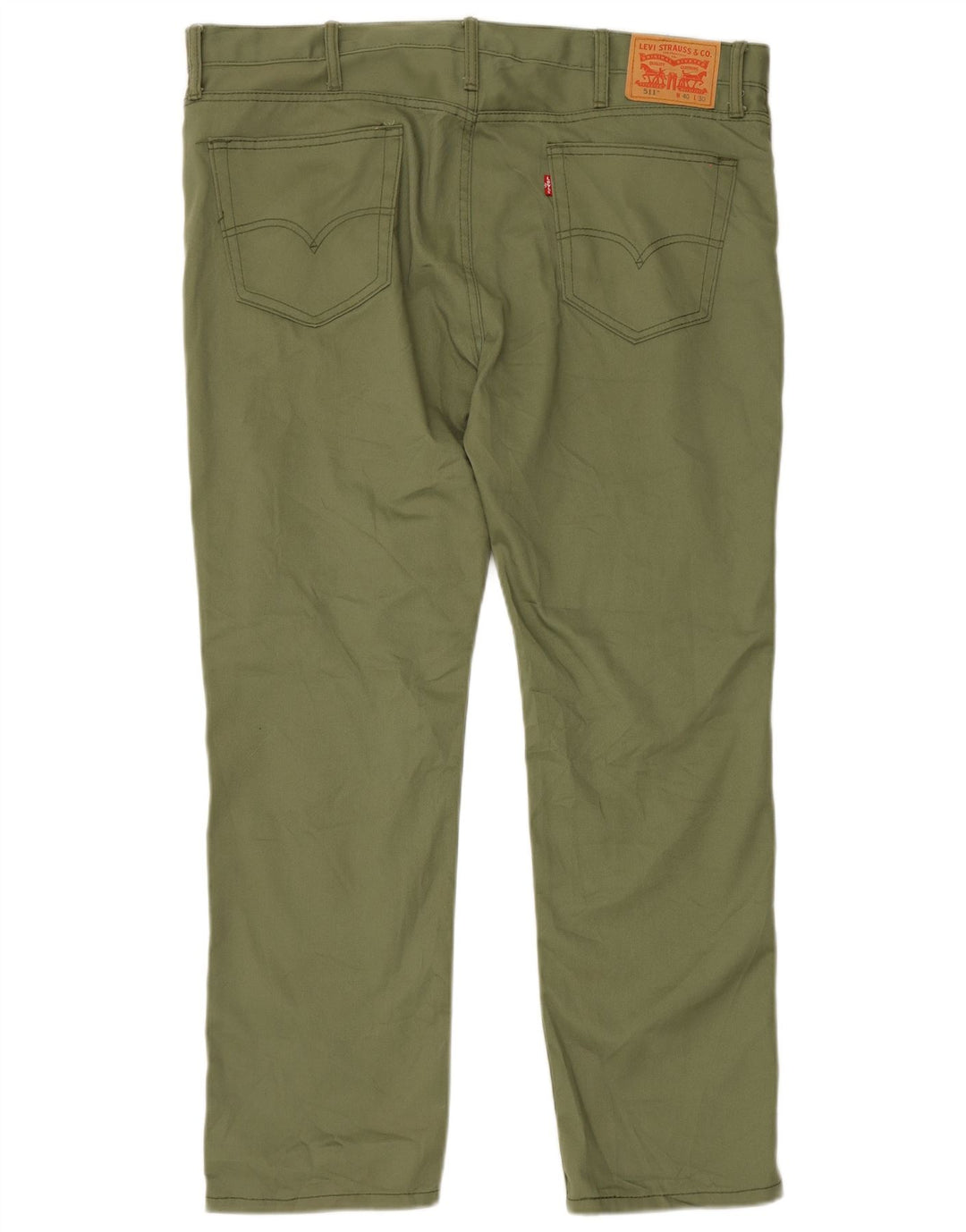 Męskie spodnie Levi's 511 Slim Casual W40 L30 Zielony poliester