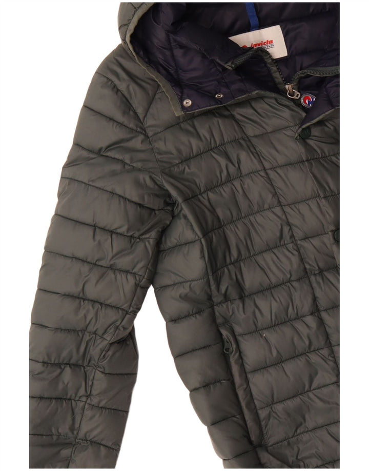 Męska ocieplana kurtka z kapturem Invicta UK 36 Small Khaki, poliamid