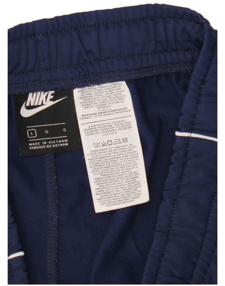 Męskie spodnie dresowe Nike, duże, granatowe, poliestrowe
