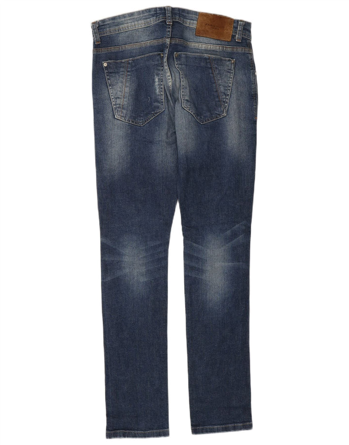 Męskie jeansy ZARA w trudnej sytuacji, EU 38 Small W30 L32 Niebieskie