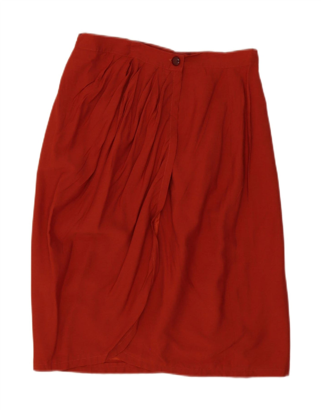 VINTAGE Womens Wrap Skirt W30 Medium Red Vintage Vintage and Second-Hand Vintage from Messina Hembry 