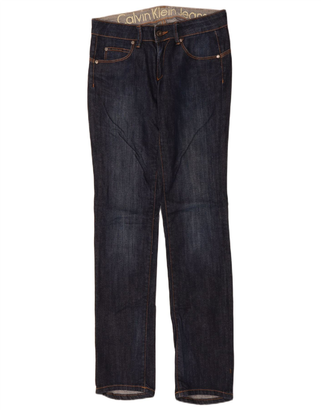 Damskie jeansy Calvin Klein Slim W30 L33 Granatowe