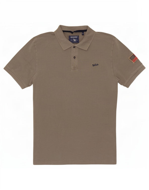 Woolrich Mens Polo Shirt Small Grey Cotton