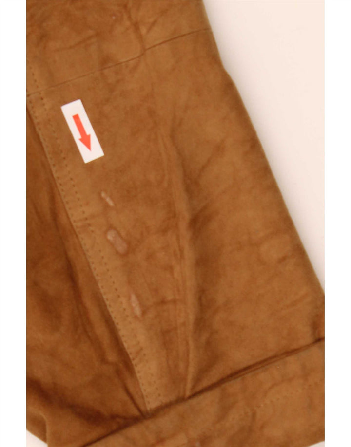 Kurtka zamszowa damska vintage IT 52 2XL Beżowa skóra