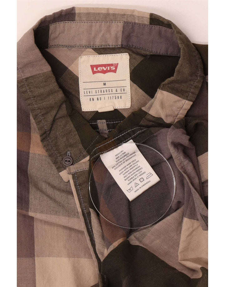 Koszula męska Levi's UK 14, średnia, wielobarwna, bawełniana krata