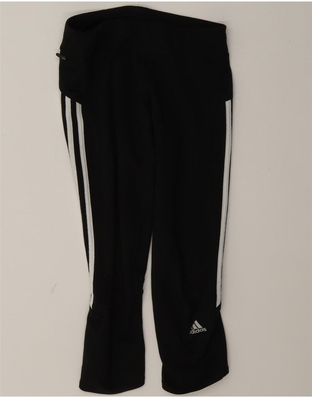 Legginsy Adidas Damskie Climalite Capri UK 8 Małe Czarne Poliester