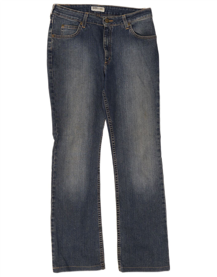Damskie jeansy Lee Cameron Straight W31 L29 Niebieskie bawełniane