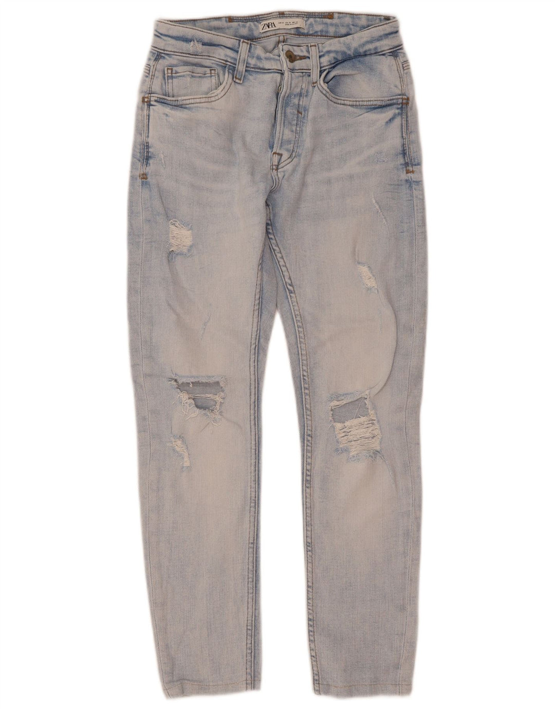 Męskie jeansy Zara w trudnej sytuacji EU 38 Small W30 L28 Niebieskie