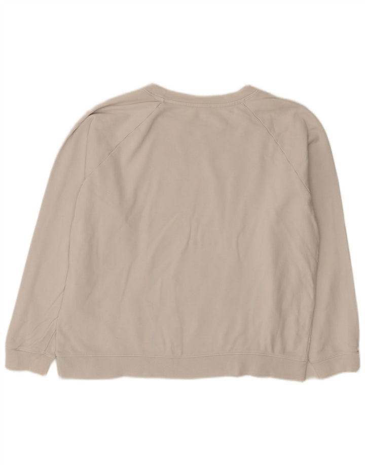 Damska bluza Levi's z grafiką oversize, UK 16, duża, biała bawełna