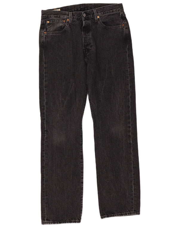 Męskie dżinsy LEVI'S 501 Straight W32 L32 Szara bawełna