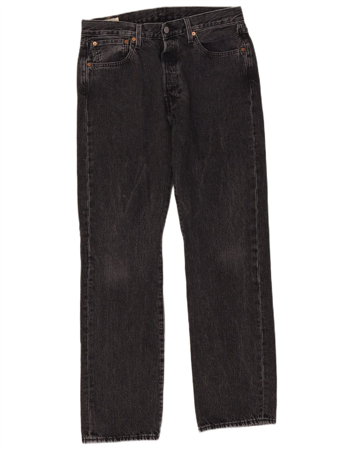 Męskie dżinsy LEVI'S 501 Straight W32 L32 Szara bawełna