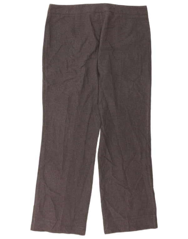 Marks & Spencer Damskie proste spodnie codzienne UK 14 duże W34 L29 szare