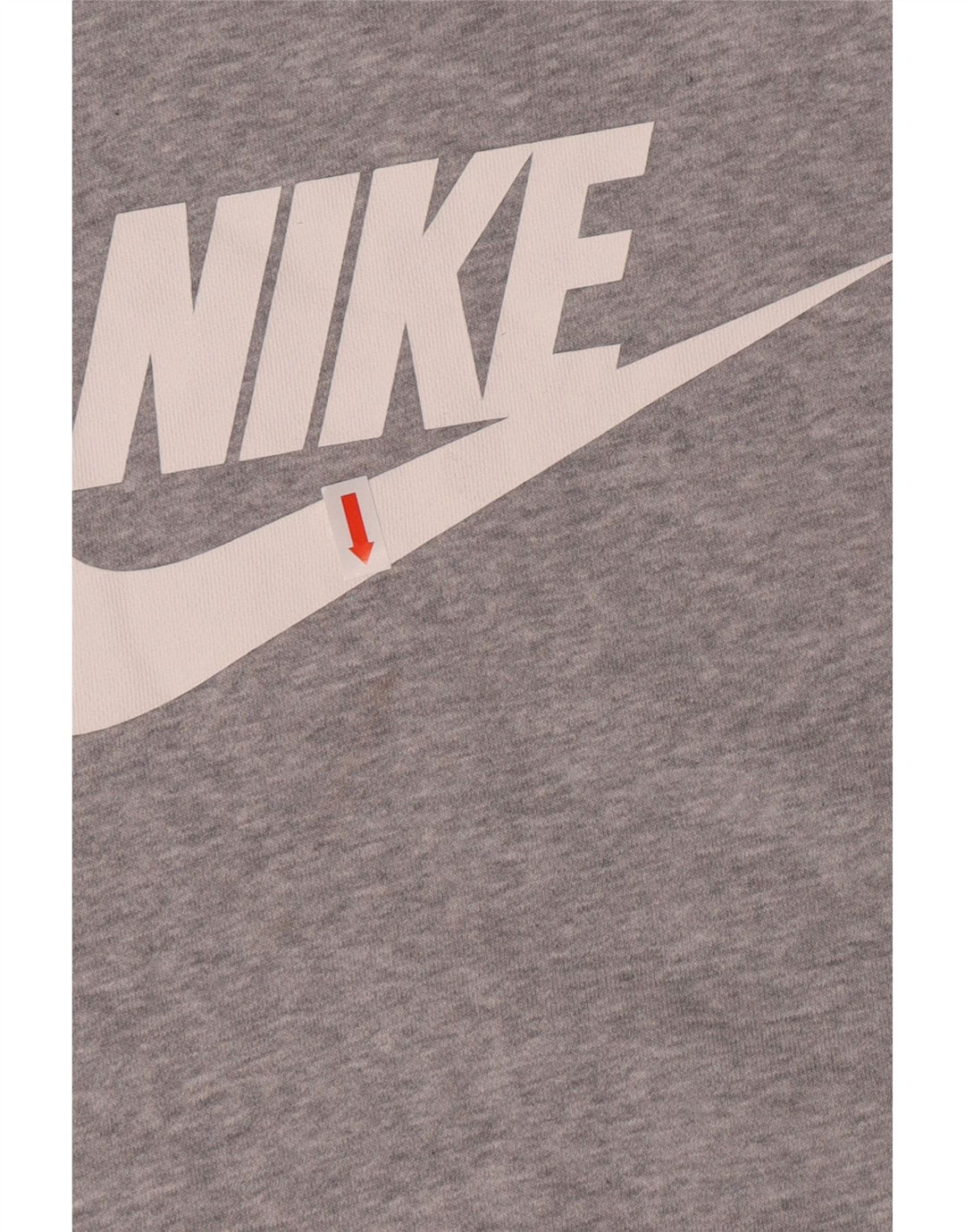 Damska bluza z grafiką Nike, UK 10, mała, szara, nakrapiana bawełna