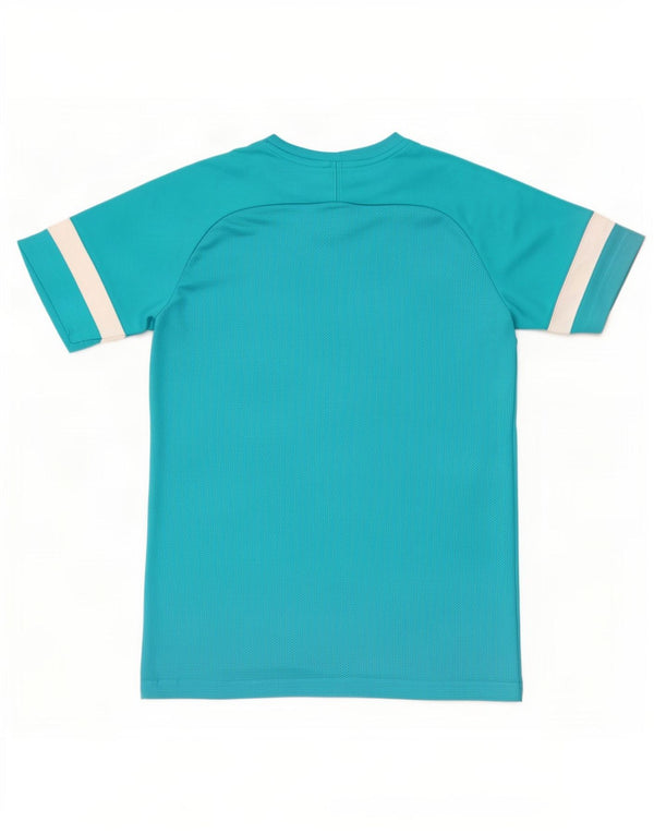 Nike Boys Dri Fit T-Shirt Top 12-13 Years Large Turquoise Colourblock