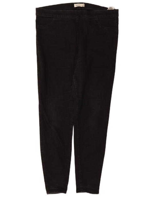 Marks & Spencer Damskie jeansy Jegging UK 18 XL W34 L27 Czarna bawełna