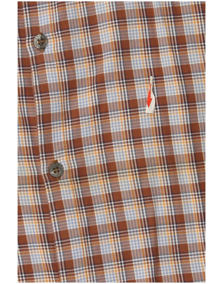 Koszula męska Trussardi Jeans 2XL, bawełniana, brązowa krata