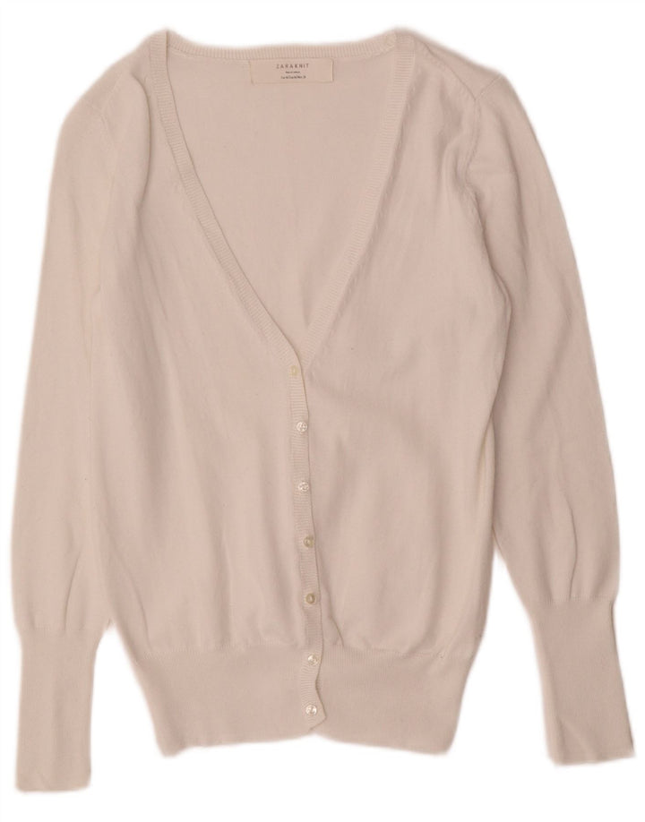 Sweter damski Zara UK 12, średni biały