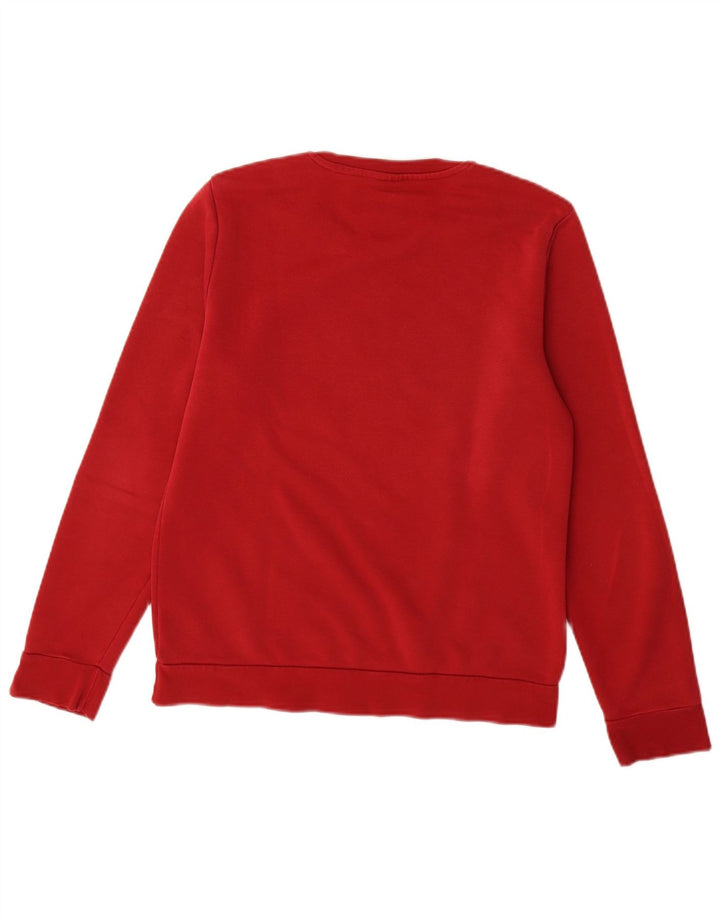 Damska bluza Adidas Graphic Jumper UK 12/14 Średnia czerwona bawełna