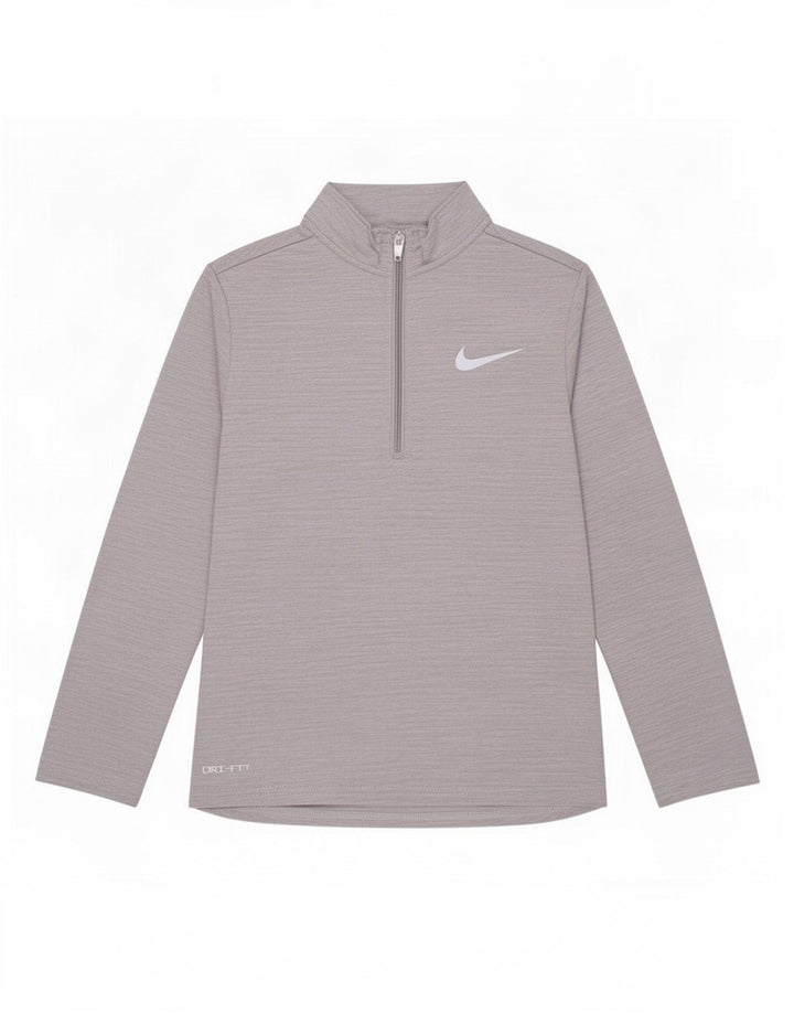 Chłopięcy dres Nike Dri Fit, sweterek, rozmiar 4-5 lat, mały, szary nakrapiany