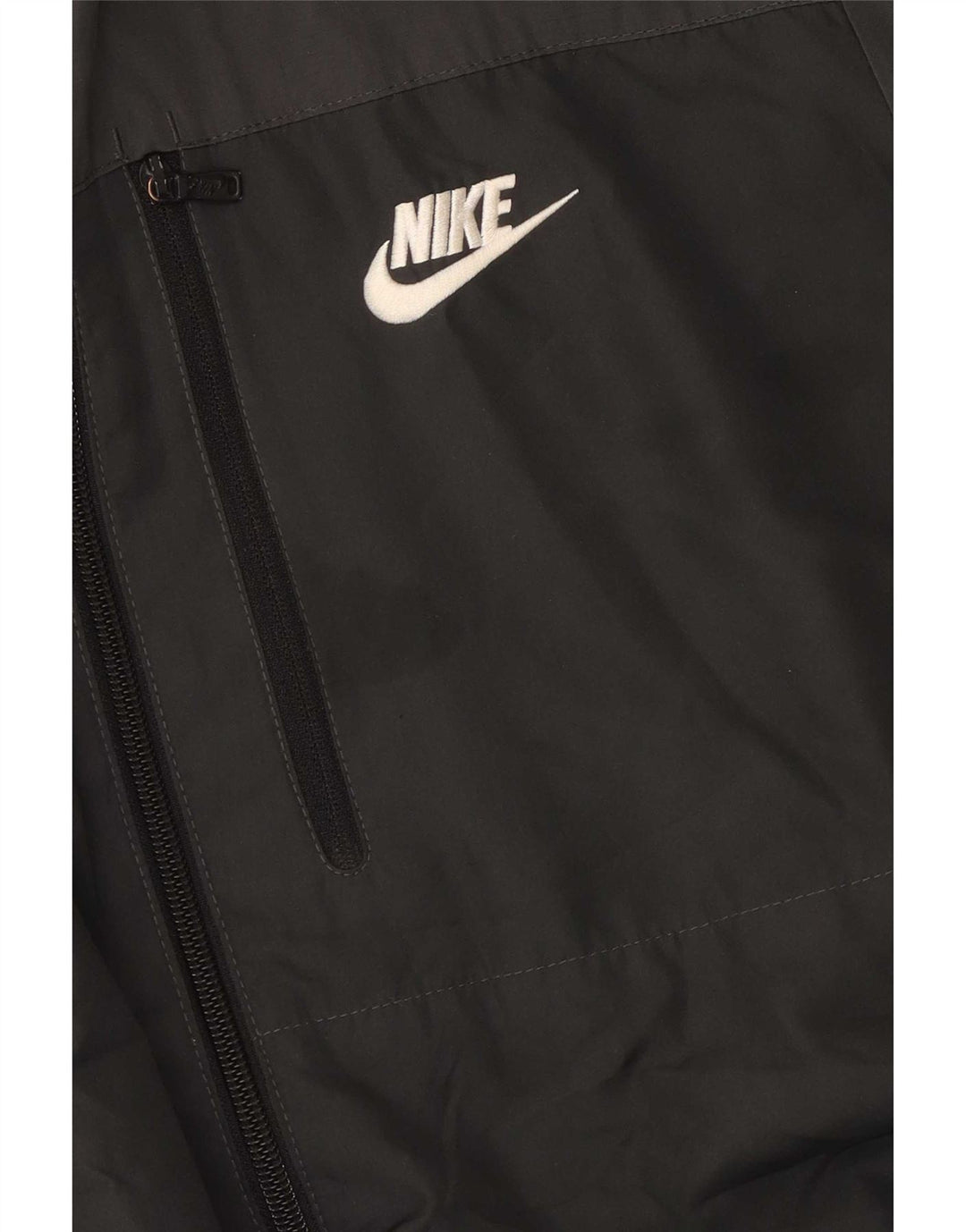Męska kurtka przeciwdeszczowa z kapturem Nike UK 38, średni czarny poliester
