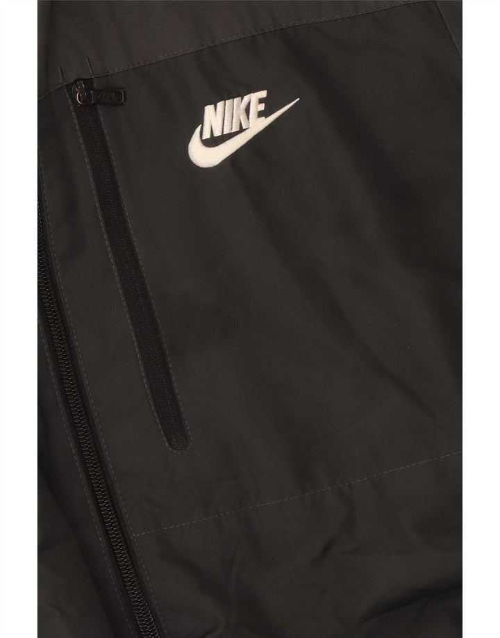 Męska kurtka przeciwdeszczowa z kapturem Nike UK 38, średni czarny poliester