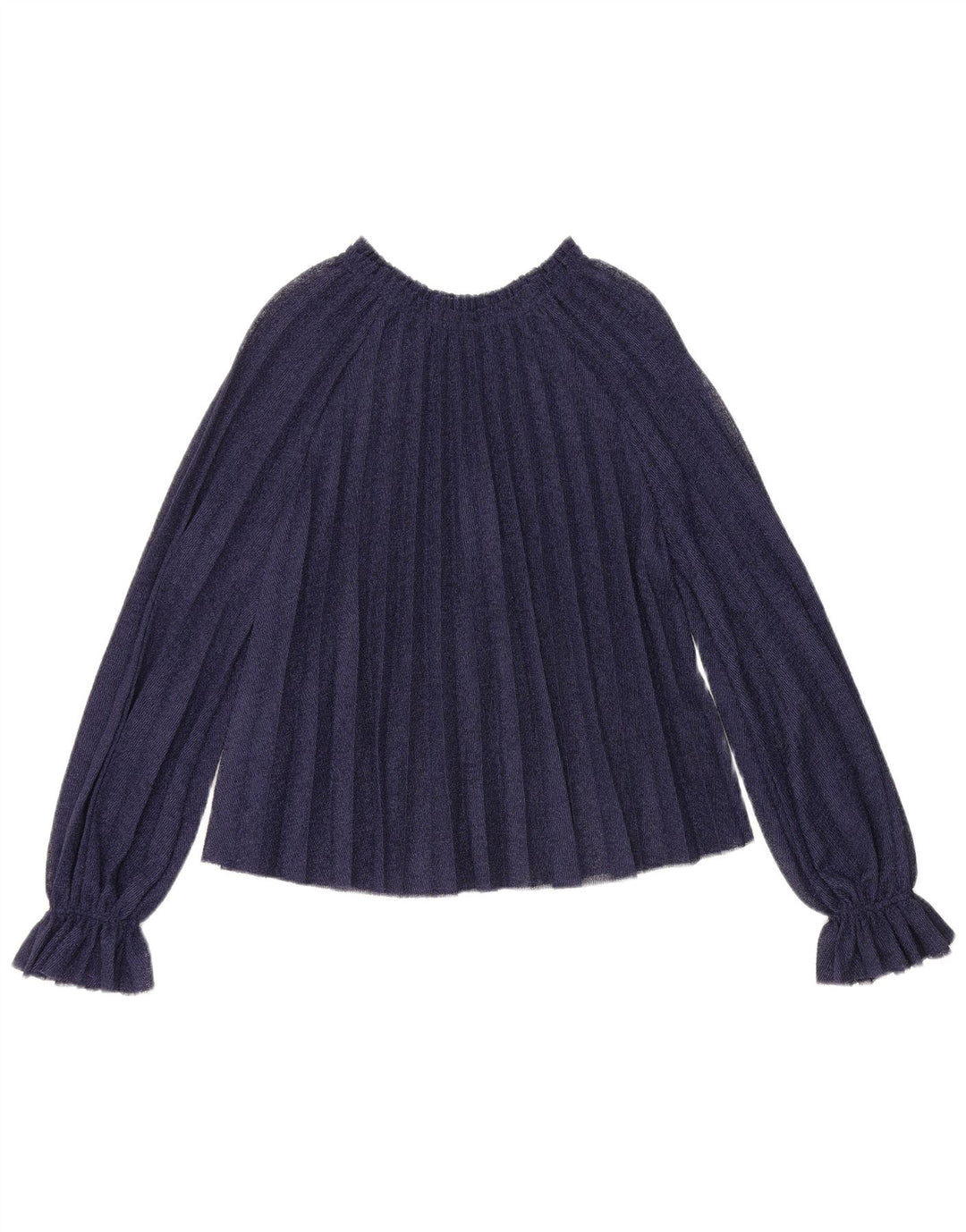 Damska bluzka oversize z długim rękawem Zara Top UK 10, mała, granatowa