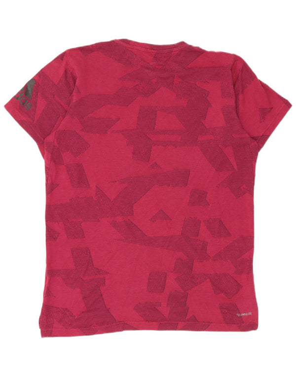 Adidas Męska koszulka Climalite Graphic Top Medium Burgund Geometric