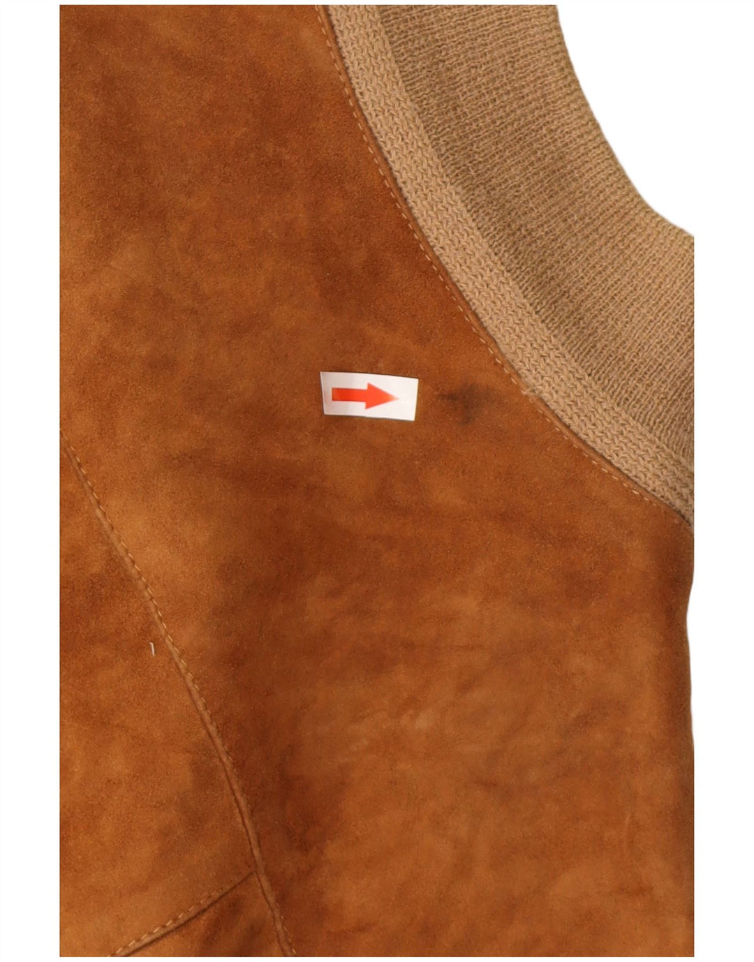 Męska zamszowa kurtka bomberka VINTAGE UK 36 Small Beige