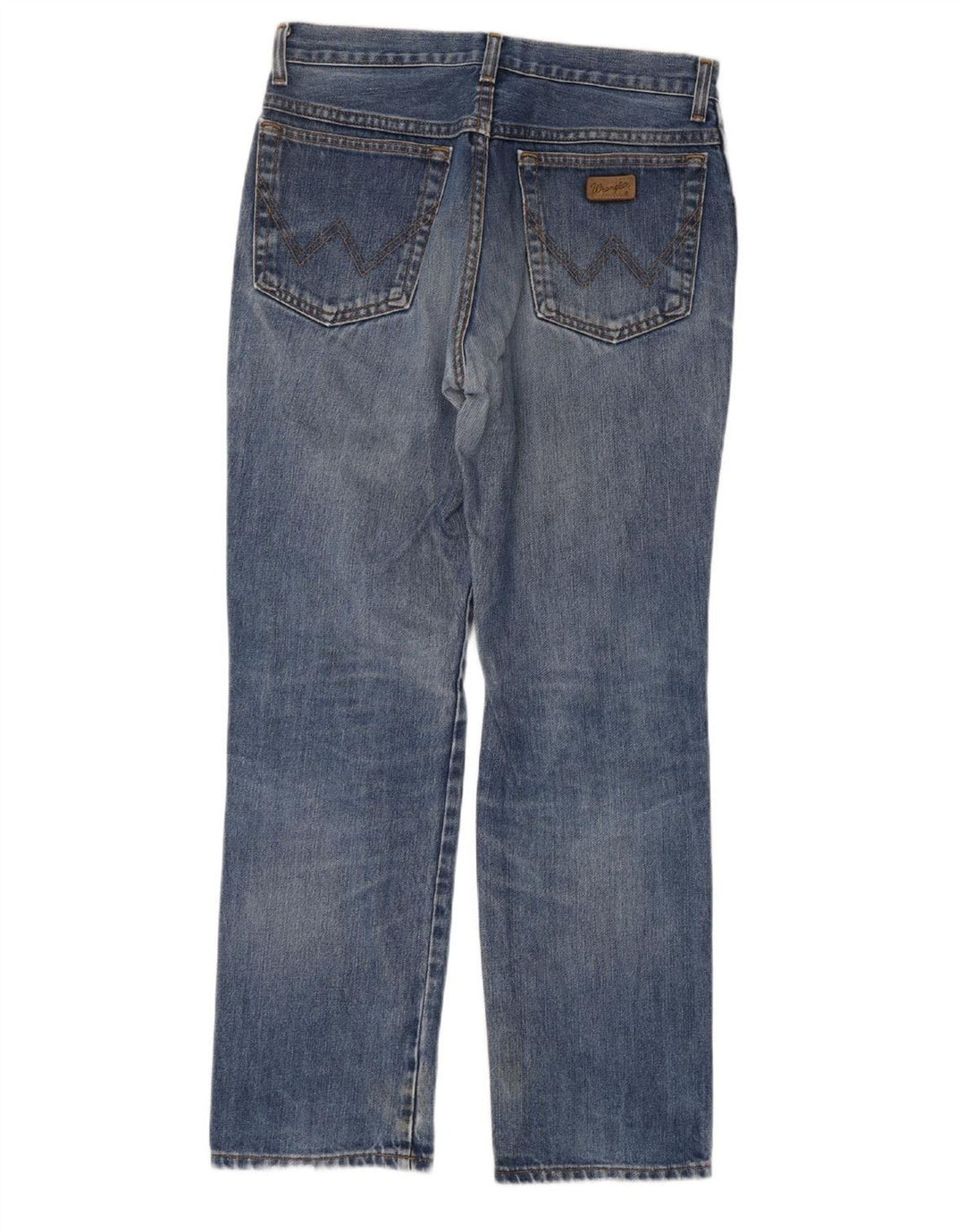 WRANGLER Mens Straight Jeans W32 L30 Blue Cotton