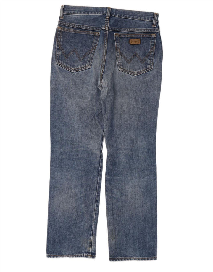 WRANGLER Mens Straight Jeans W32 L30 Blue Cotton