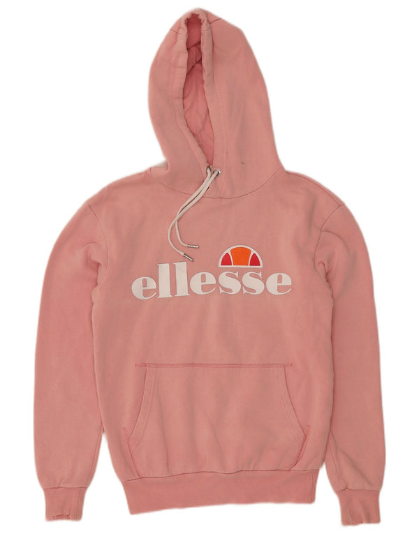 Damski sweter z kapturem i grafiką oversize ELLESSE UK 6 XS, różowy
