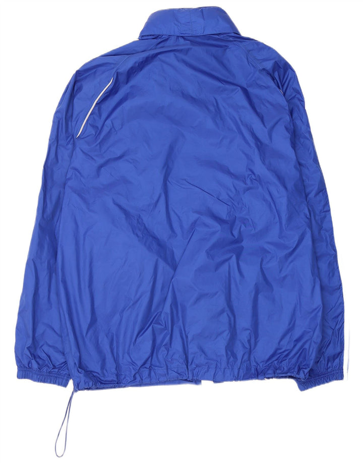 Męska kurtka przeciwdeszczowa Adidas z kapturem UK 42 XL Niebieski poliamid