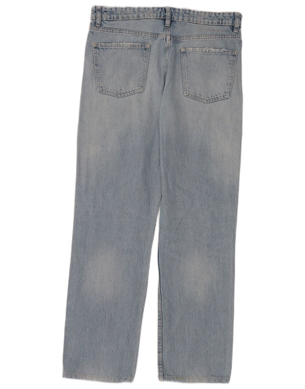 Damskie proste dżinsy Zara EU 40 Medium W30 L30 Niebieskie