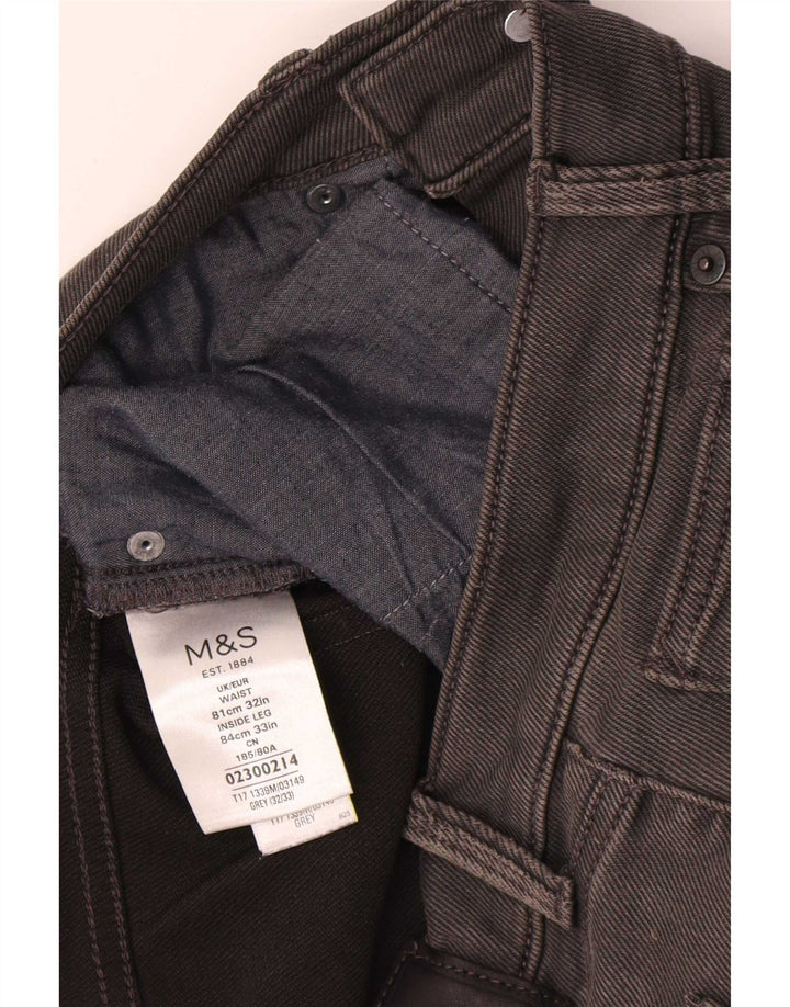 Marks & Spencer Damskie jeansy slim W32 L33 Szara bawełna