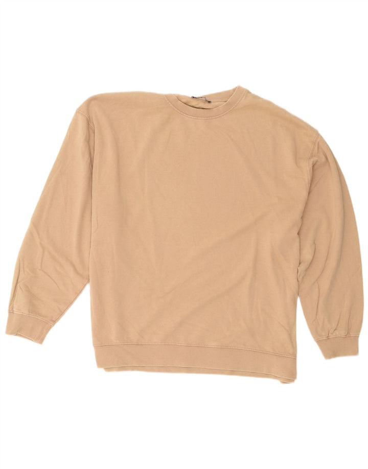 Damski sweter oversize Zara UK 14, duży, beżowy