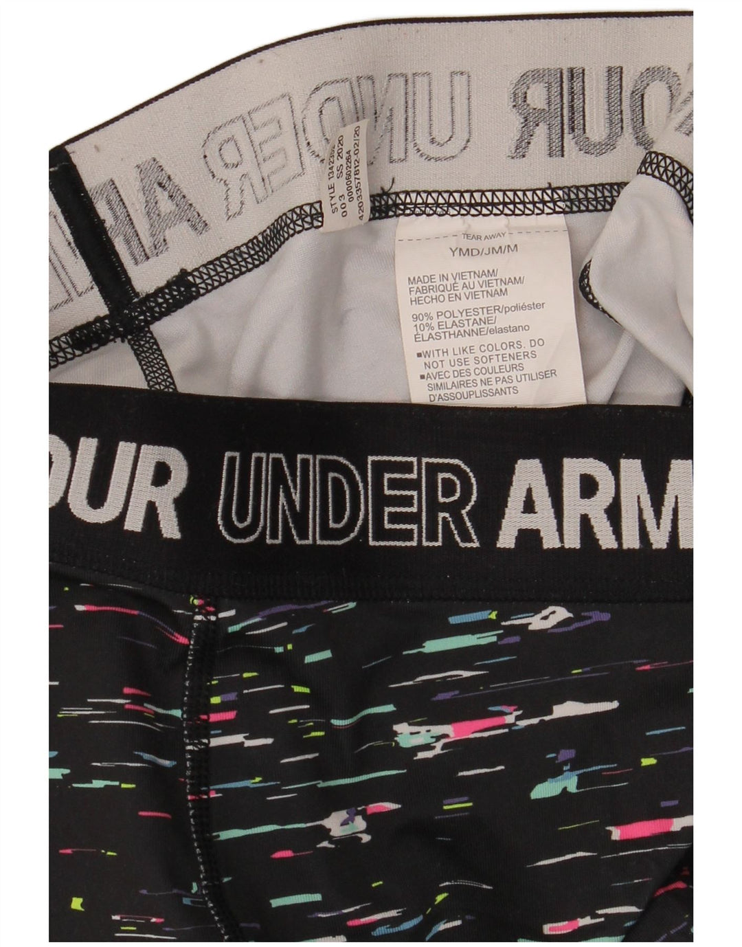 Spodnie dresowe Under Armour dziewczęce 9-10 lat, średnie, czarne, nakrapiane