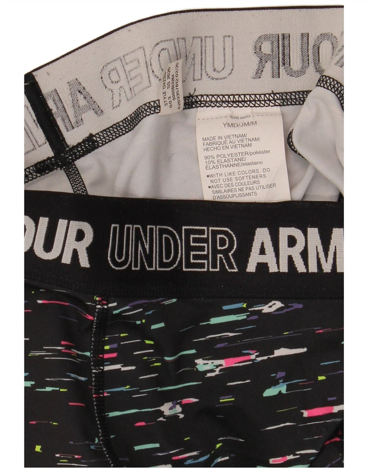 Spodnie dresowe Under Armour dziewczęce 9-10 lat, średnie, czarne, nakrapiane