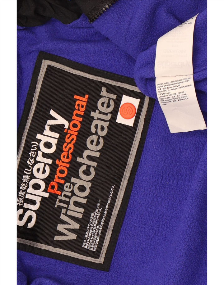 Damska kurtka wiatrówka Superdry Graphic UK 10, mała czarna