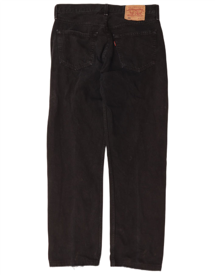 Levi's Womens 501 W32 L29 Czarna bawełna