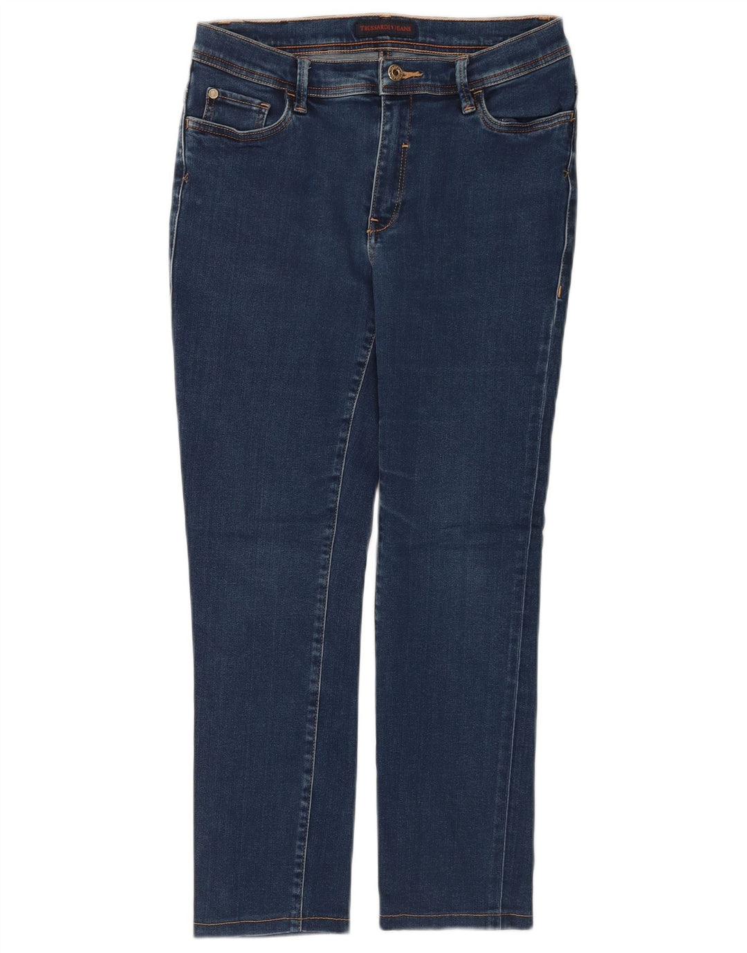Damskie jeansy Trussardi Cropped W29 L25 Granatowe