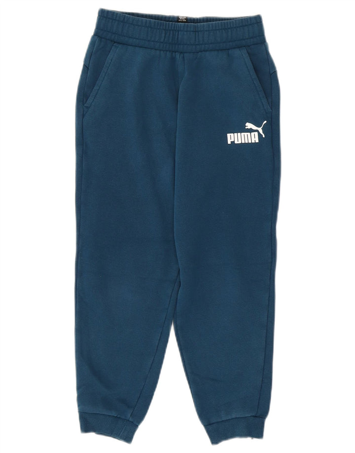 Chłopięce spodnie dresowe Puma Joggers 9-10 lat Niebieskie